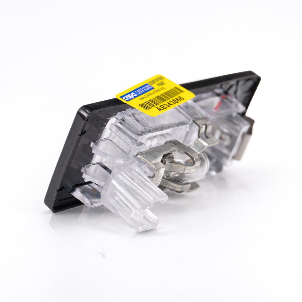 KarParts360 License Light Assembly for VW Tiguan 2014-2018, Driver or Passenger Side, Model CLX-M0-341-2102N-AC-CL360A52