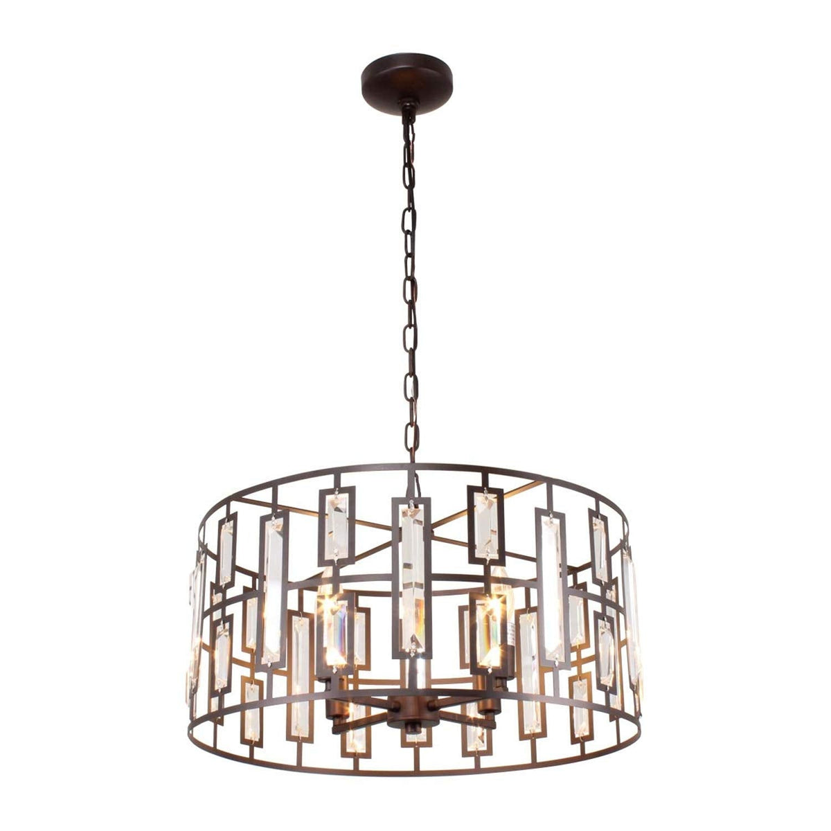 Chloe Up Facing Pendant Light, Alloy Steel, Oil Rubbed Bronze, Model CH7R038RB20-UP4