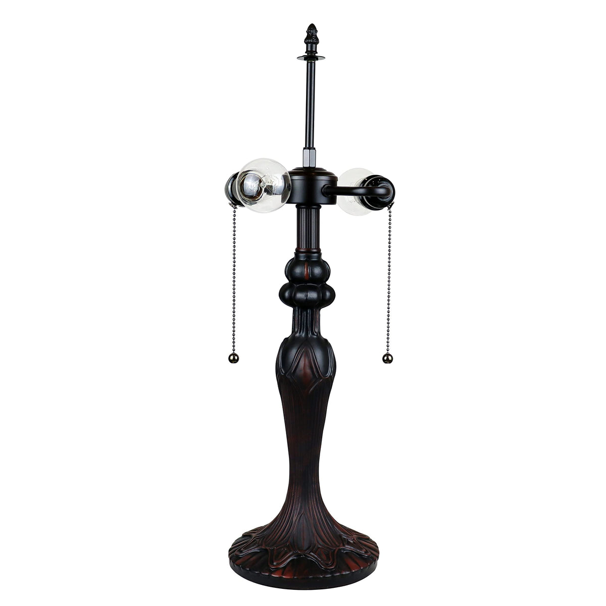 Chloe Lighting Adia Victorian Tiffany-Style Table Lamp, Dark Bronze, 18in Wide, Multicolor, Model CH38632AV18-TL2