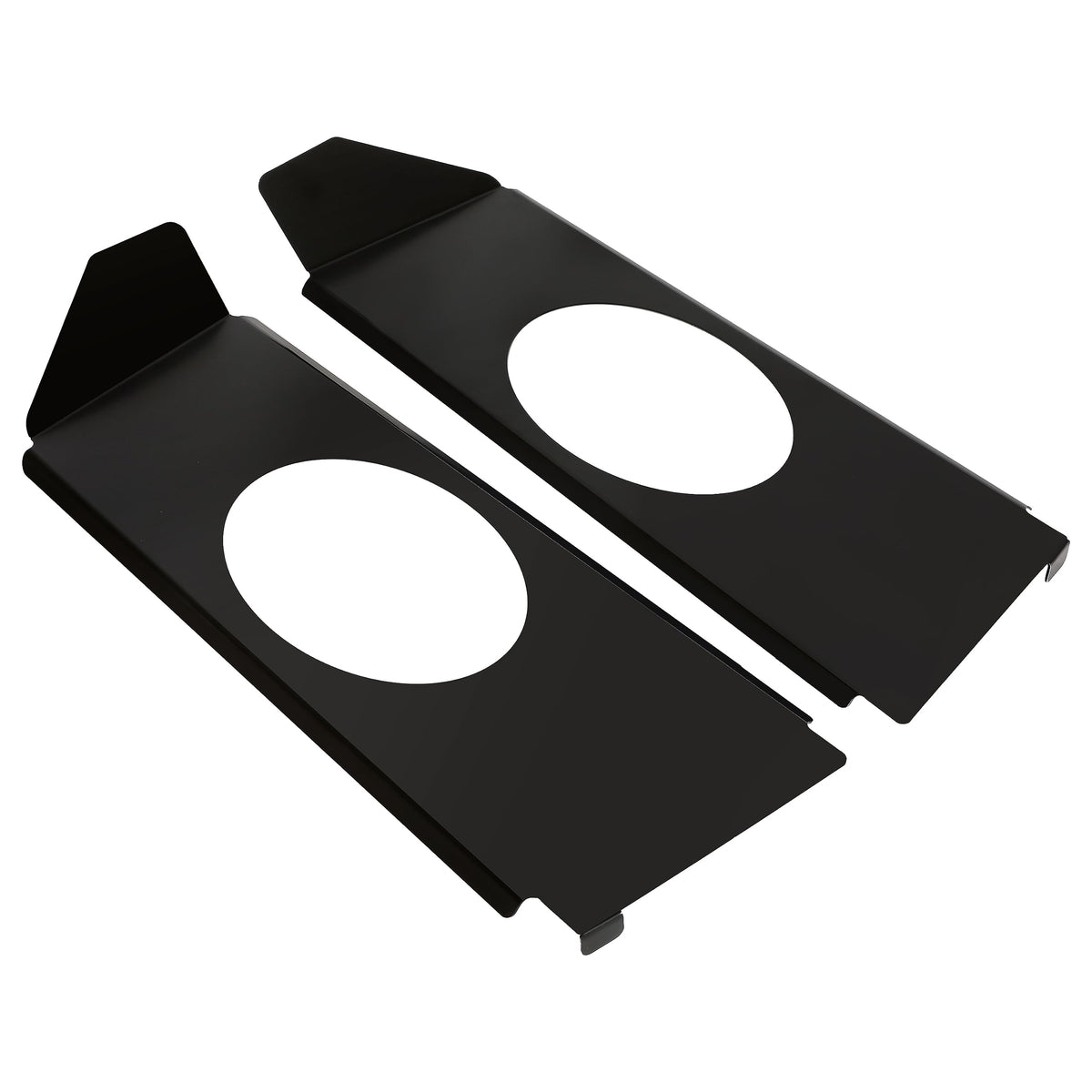 HECASA Speaker Brackets for 1967-1972 Chevy C10 Pickup, Compatible with 6x9 Speakers, Black, Model MO-2112