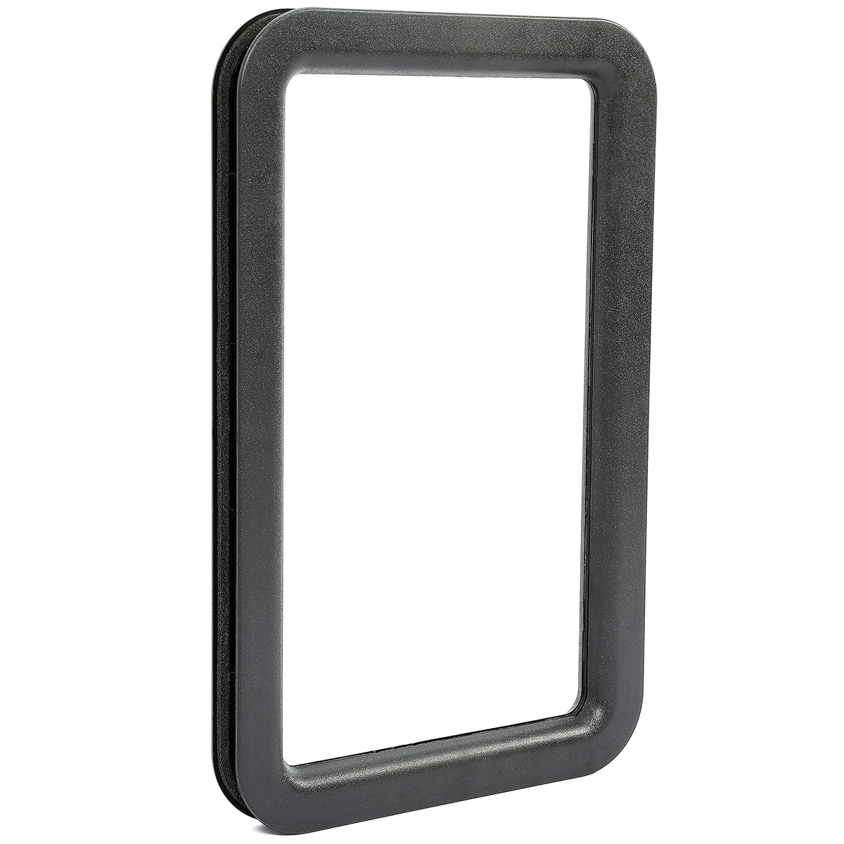 KUAFU Entry Door Window Frame for RV Trailer, Black, 15-3/4in x 24-3/4in, Model GO-1095